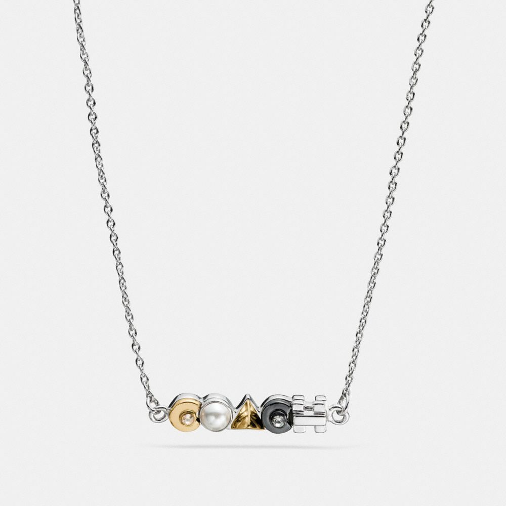 COACH DECO NECKLACE - COACH f58981 - MULTI/GOLD