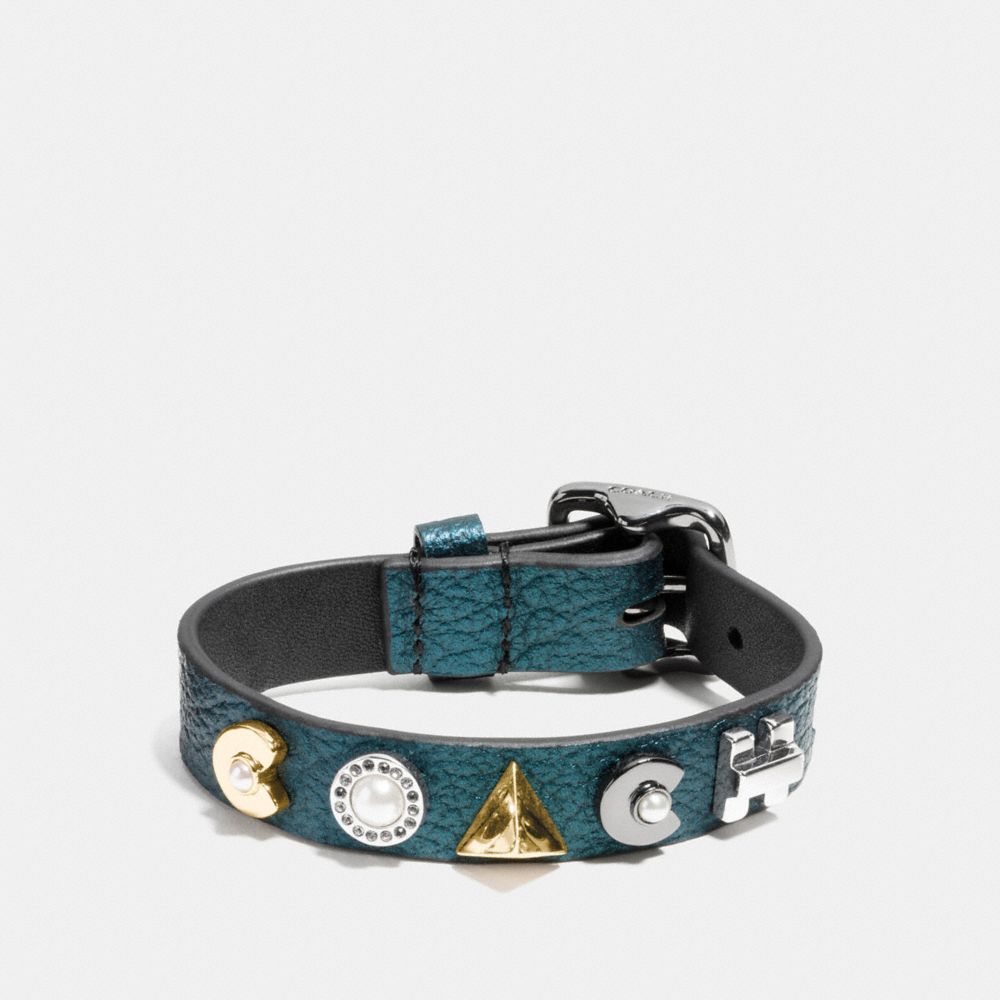 COACH DECO BRACELET - F58982 - MINERAL/SILVER