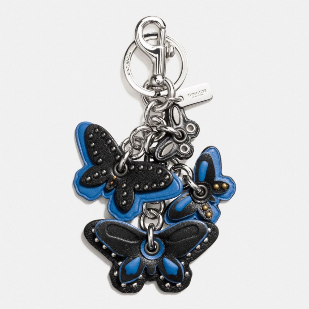 BUTTERFLY MIX BAG CHARM - f58997 - SILVER/BLACK