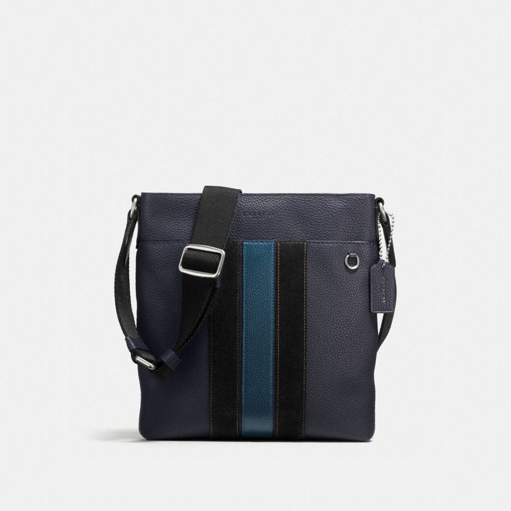 COACH METROPOLITAN SLIM MESSENGER - MIDNIGHT/MINERAL/DARK NICKEL - F59038