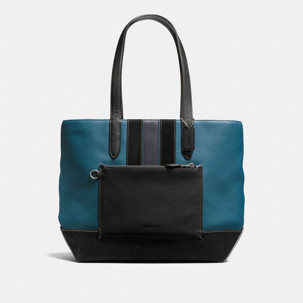 METROPOLITAN SOFT TOTE - F59080 - MIDNIGHT/MINERAL/DARK NICKEL