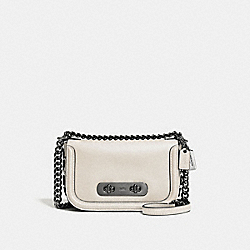 COACH SWAGGER SHOULDER BAG 20 WITH TEA ROSE - F59087 - DK/CHALK