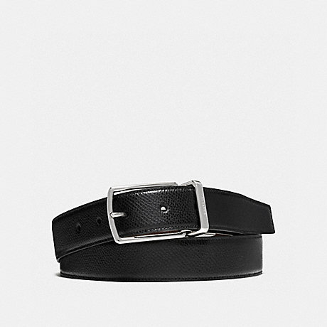 COACH MODERN HARNESS CUT-TO-SIZE REVERSIBLE SMOOTH LEATHER BELT - BLACK/DARK BROWN - f59116