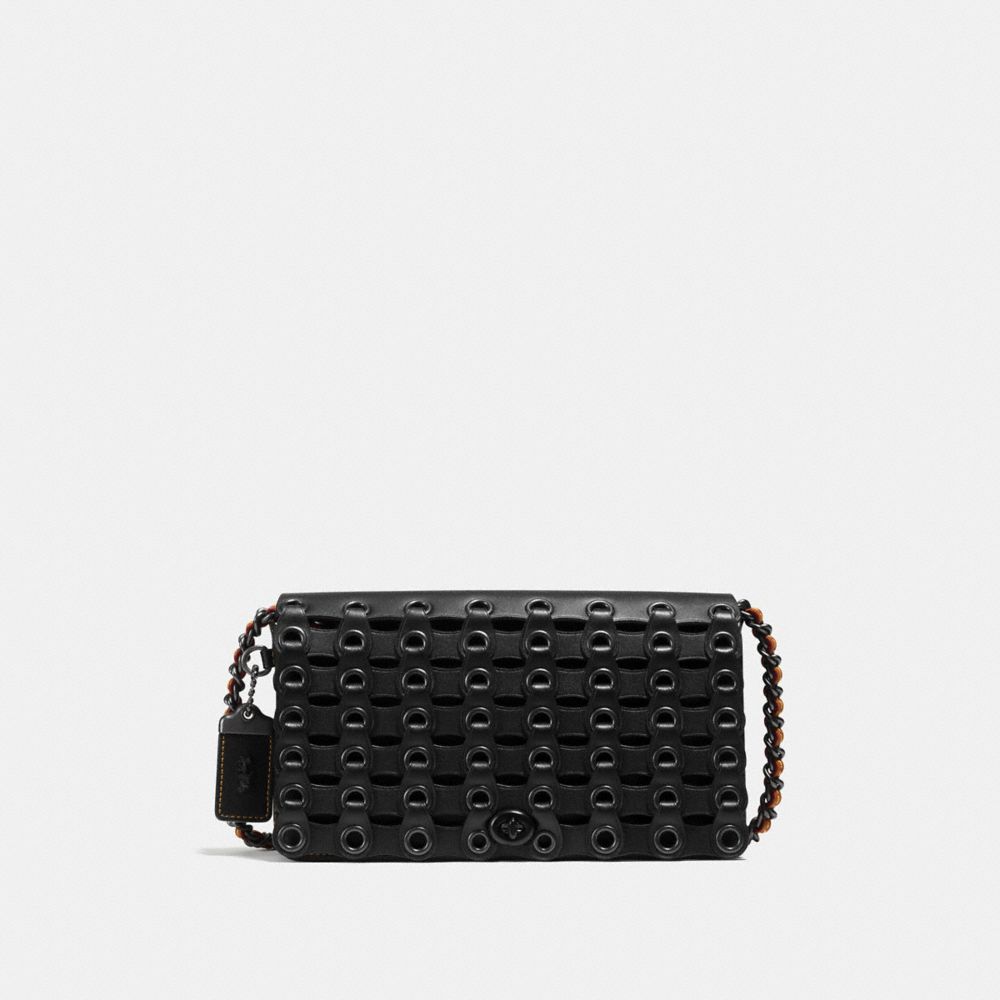 COACH F59126 DINKY WITH COACH LINK BLACK/BLACK-COPPER