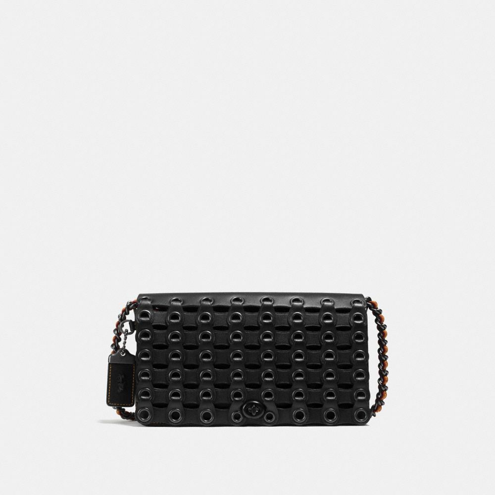 COACH f59126 DINKY WITH COACH LINK BLACK/BLACK COPPER