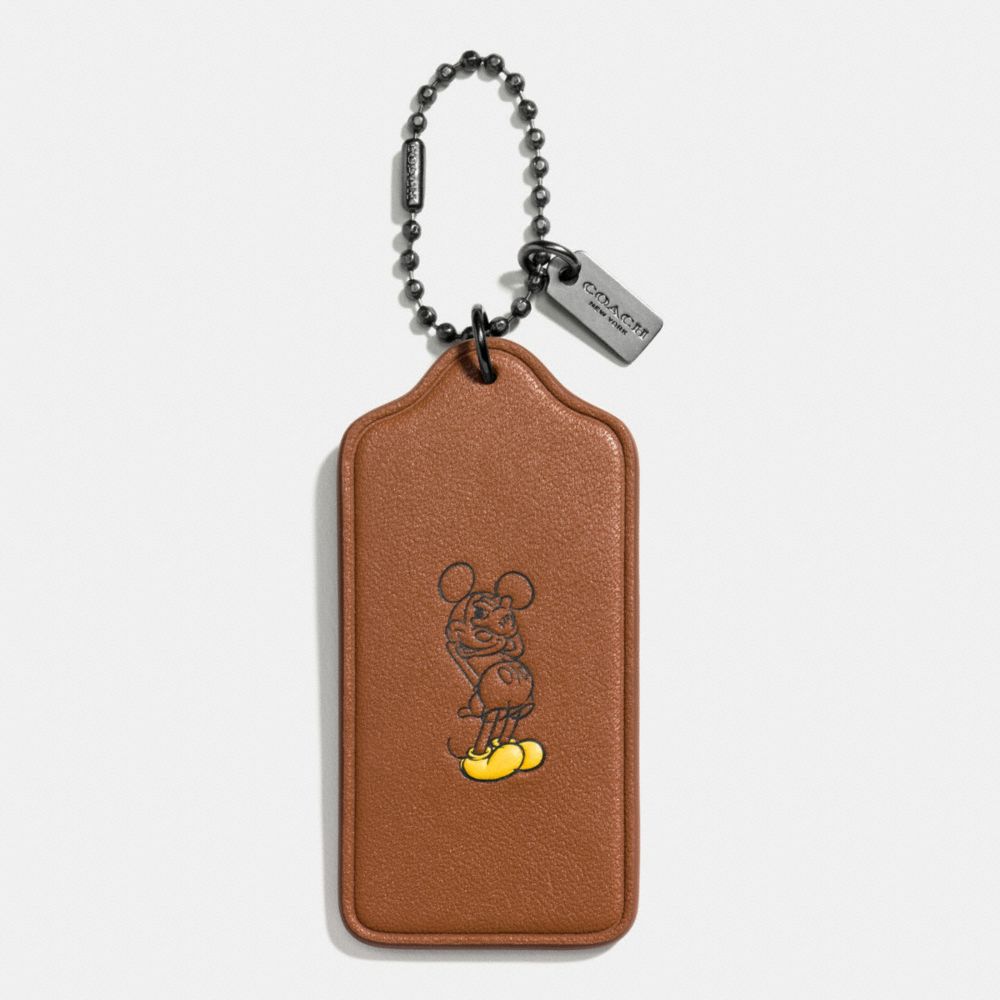 MICKEY HANGTAG - SADDLE/BLACK - COACH F59153