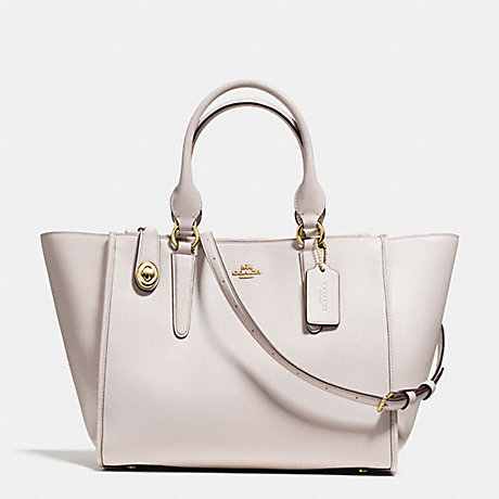 COACH f59183 CROSBY CARRYALL IN SMOOTH LEATHER LIGHT GOLD/CHALK