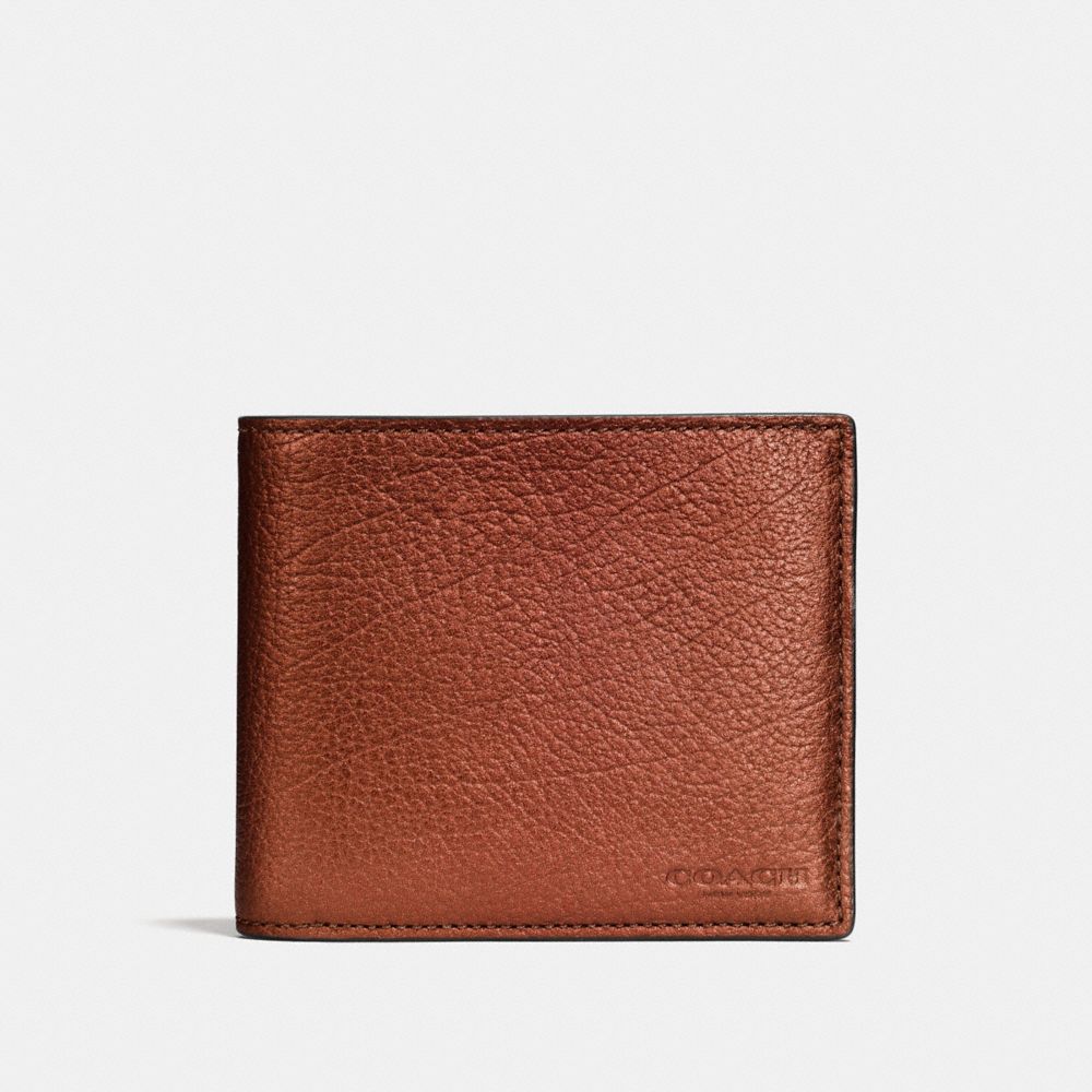 3-IN-1 WALLET - F59276 - RUST METALLIC