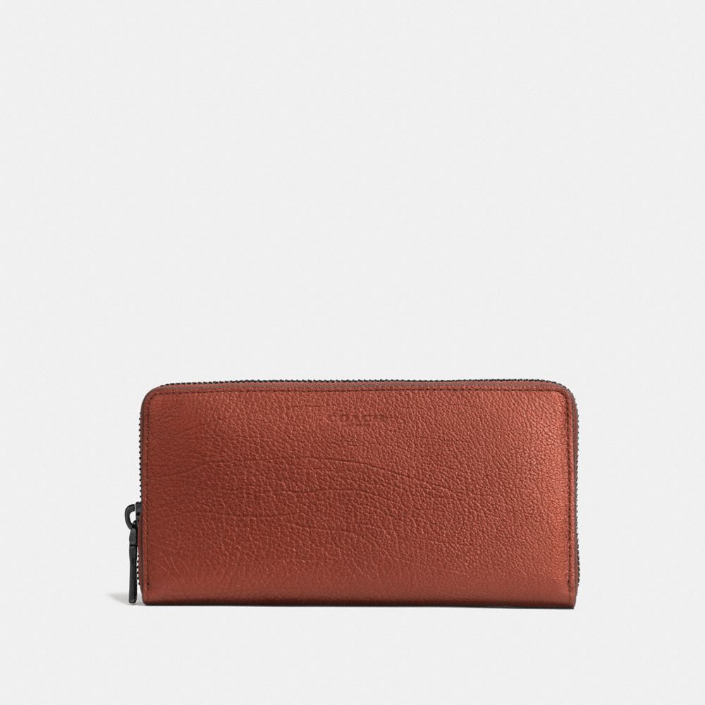 COACH ACCORDION WALLET - RUST METALLIC - F59278