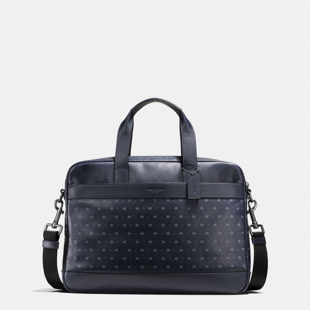 COACH F59319 Hamilton Bag In Star Dot Print Leather MIDNIGHT NAVY/BLUE STAR DOT