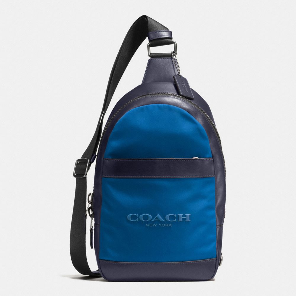 COACH F59320 CHARLES PACK IN NYLON MIDNIGHT-NAVY/DENIM