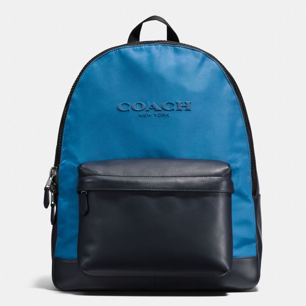 COACH F59321 - CHARLES BACKPACK IN NYLON - MIDNIGHT NAVY