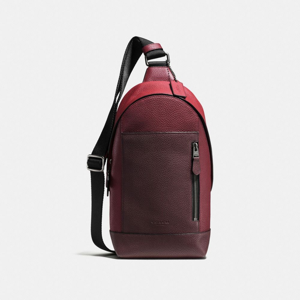 MANHATTAN SLING PACK - BRICK RED/CHERRY/BLACK ANTIQUE NICKEL - COACH F59419