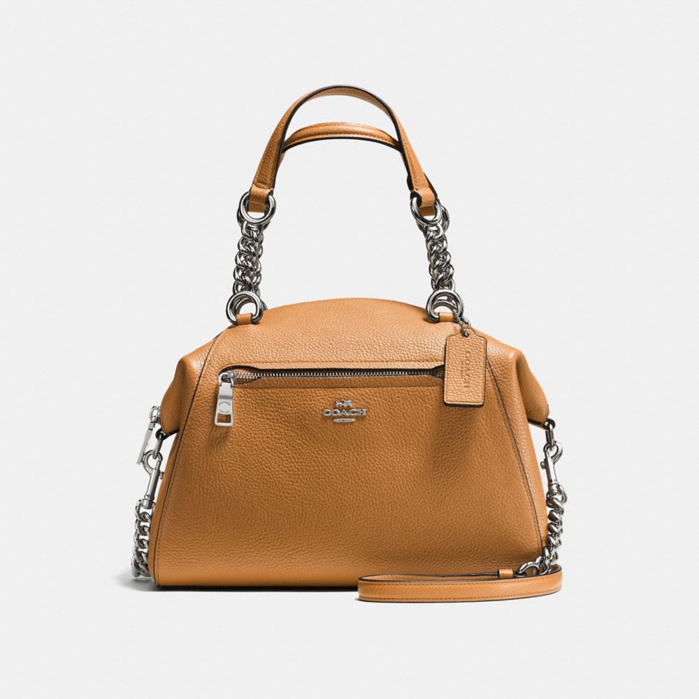 COACH F59501 - CHAIN PRAIRIE SATCHEL SV/LIGHT SADDLE