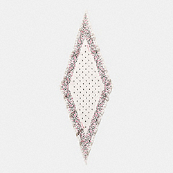 COACH F59508 Butterfly Bandana Silk Diamond Scarf CHALK