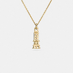 COACH F59754 Mini Gold Plated Rocket Necklace GOLD