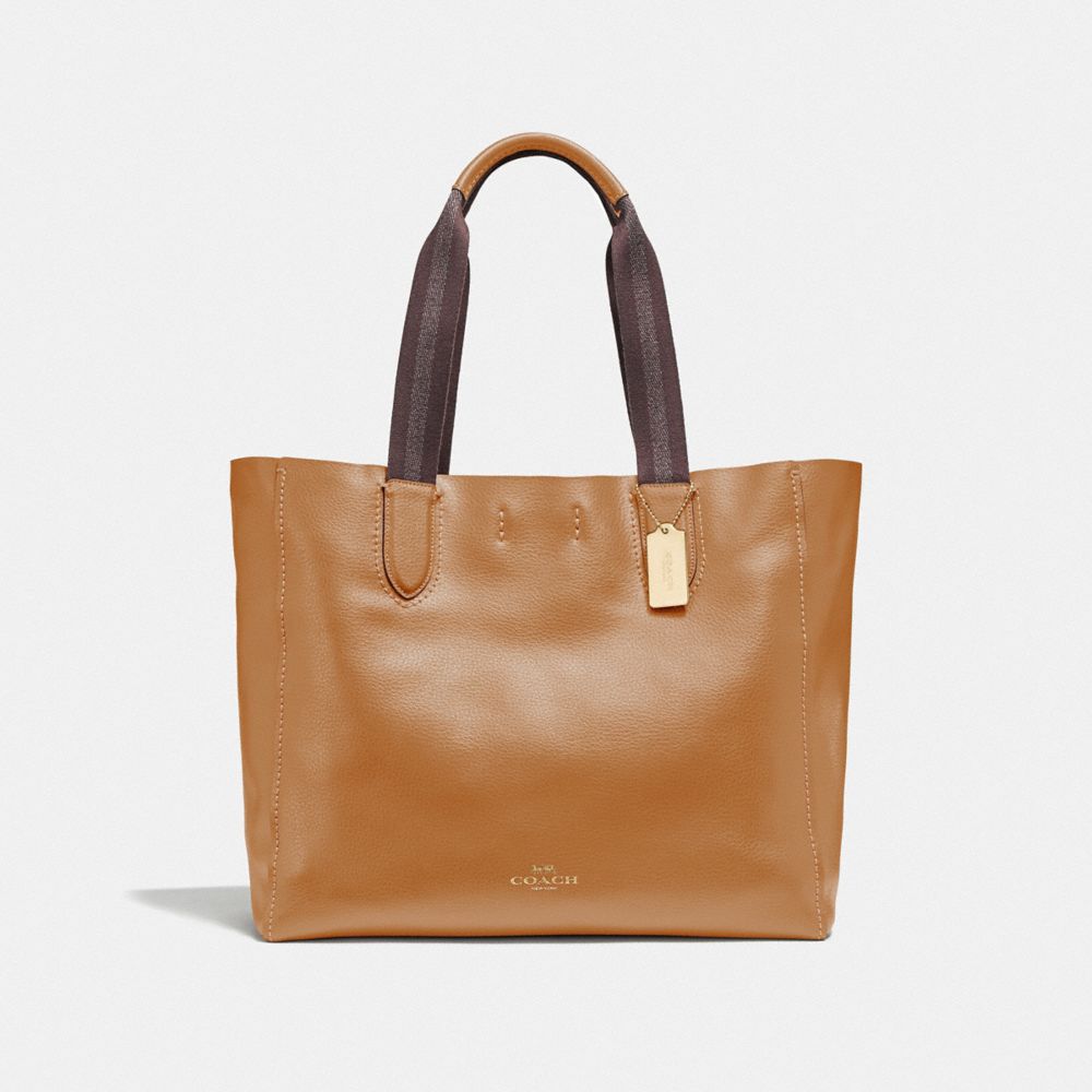 COACH F59818 - LARGE DERBY TOTE - IM/LIGHT SADDLE | COACH NEW-ARRIVALS