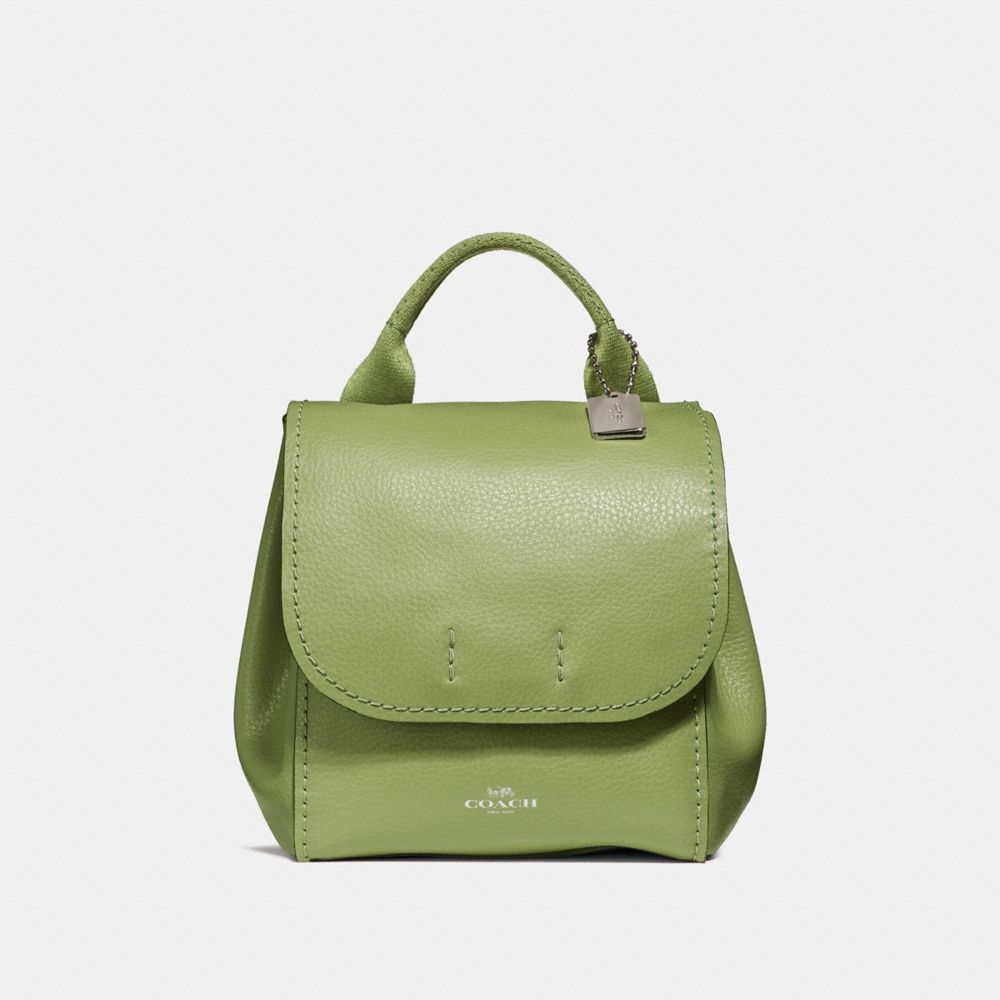 COACH F59819 - DERBY BACKPACK YELLOW GREEN/SILVER