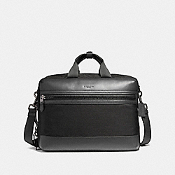 TERRAIN CONVERTIBLE BACKPACK IN MIXED MATERIALS - BLACK ANTIQUE NICKEL/BLACK/BLACK - COACH F59944