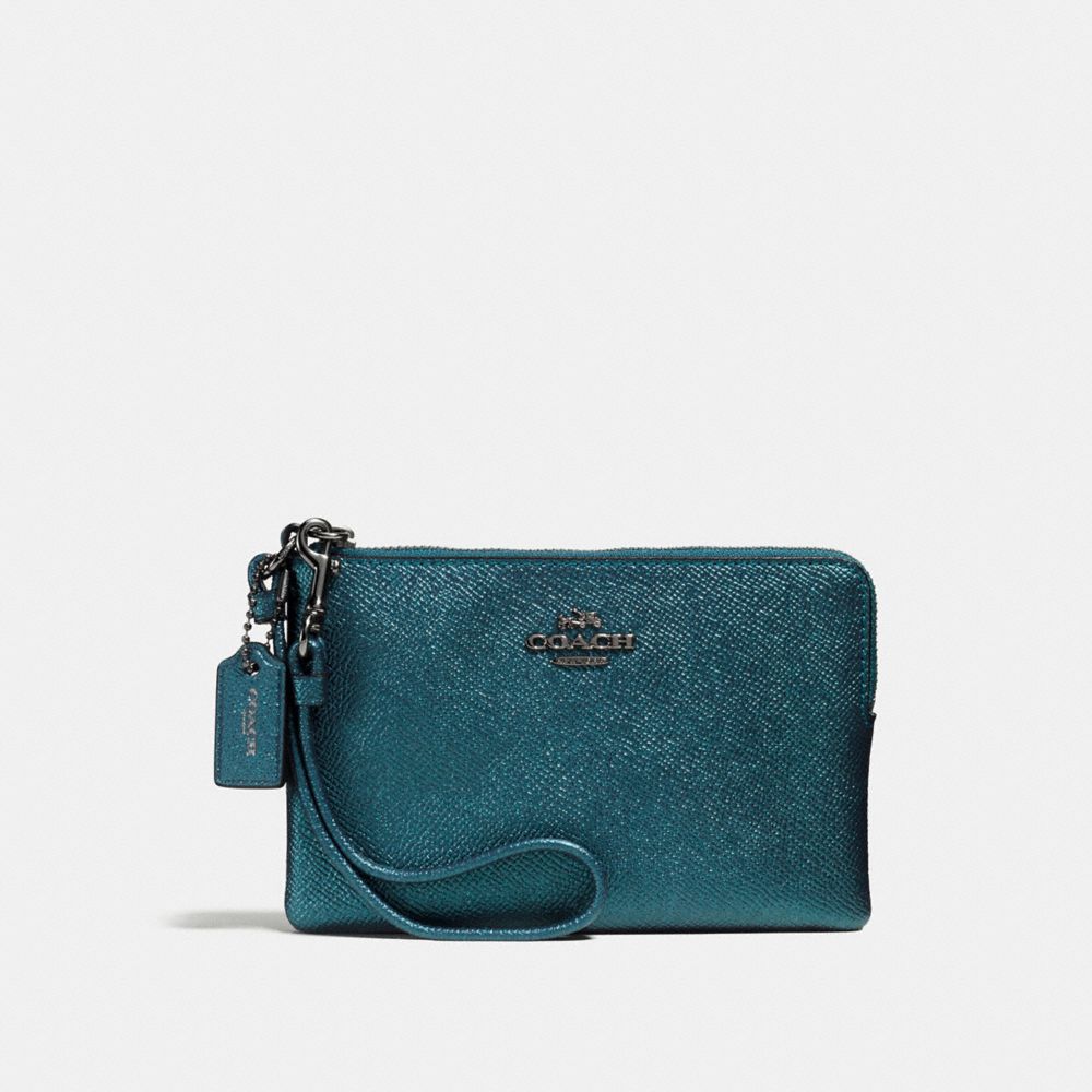 COACH SMALL WRISTLET - DARK GUNMETAL/METALLIC MINERAL - f59953