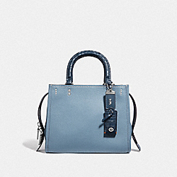 COACH F59995 - ROGUE 25 WITH CROCODILE DETAIL LH/CORNFLOWER