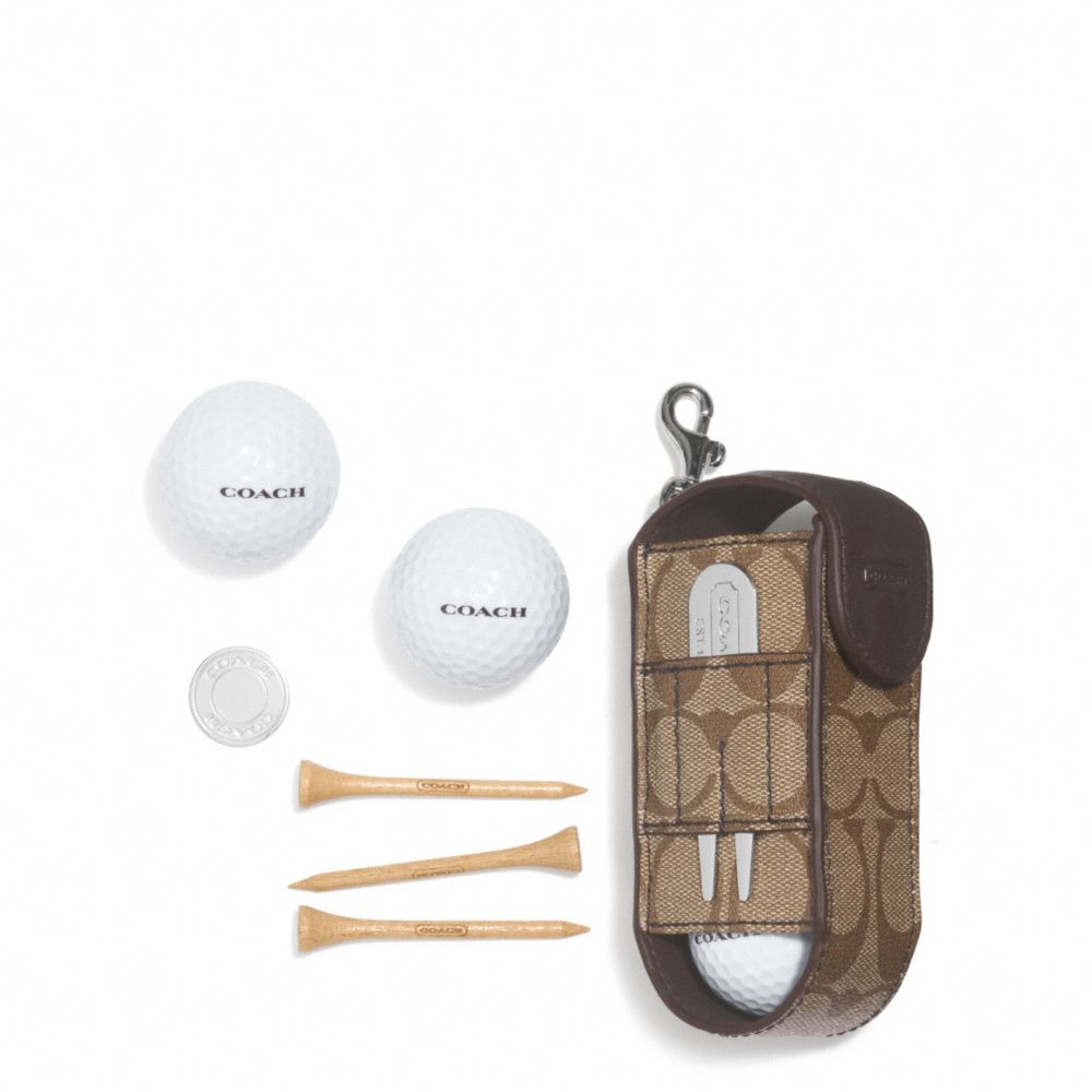 COACH F60459 COACH HERITAGE STRIPE GOLF BALL SET ONE-COLOR