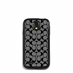 COACH PEYTON SIGNATURE MOLDED GALAXY S4 CASE - ONE COLOR - F60703