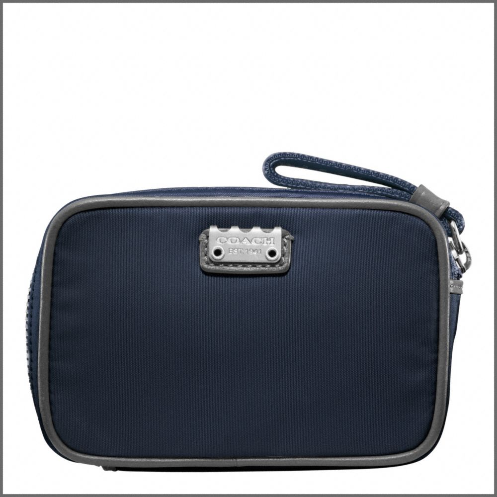 COACH f60907 CANVAS COMPACT TRAVEL CASE 