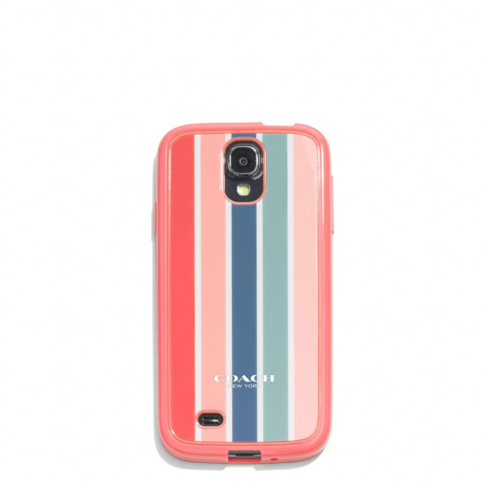 COACH F60995 Peyton Multistripe Molded Galaxy S4 Case 