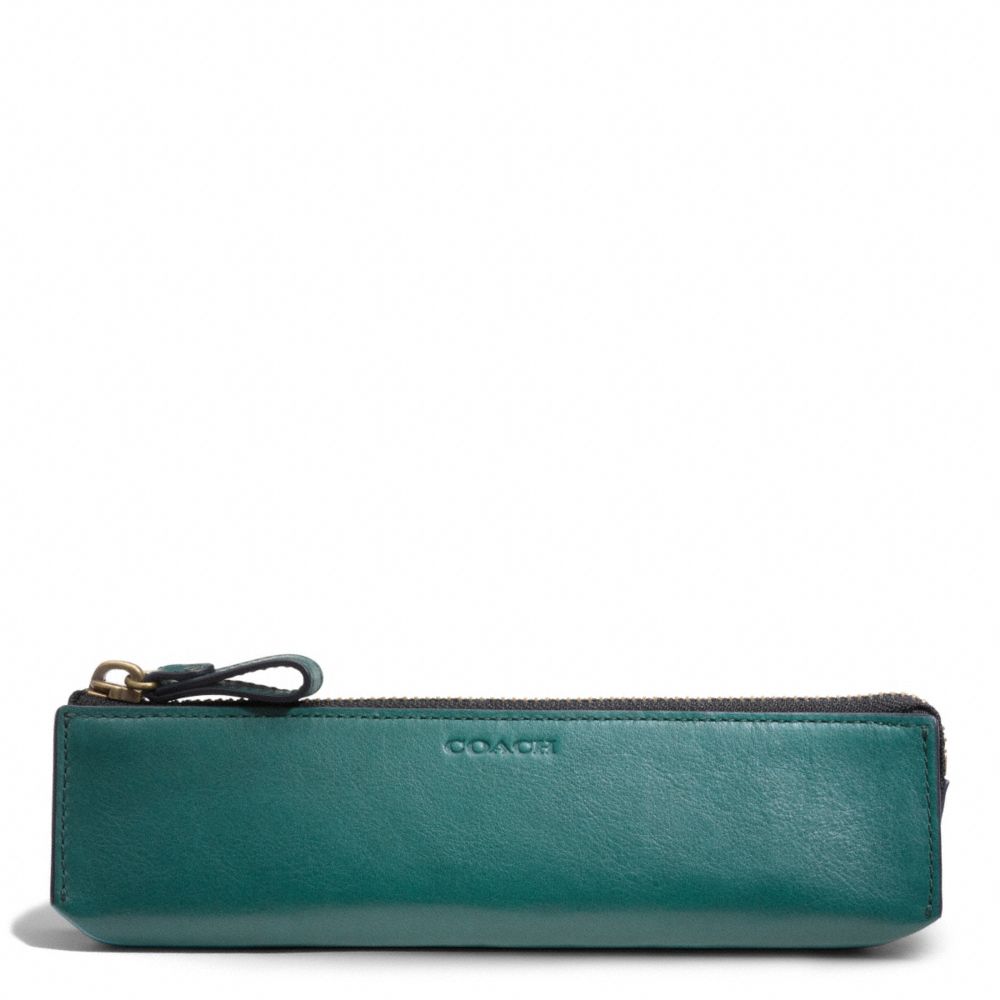 COACH BLEECKER LEGACY LEATHER PENCIL CASE - ONE COLOR - F61075