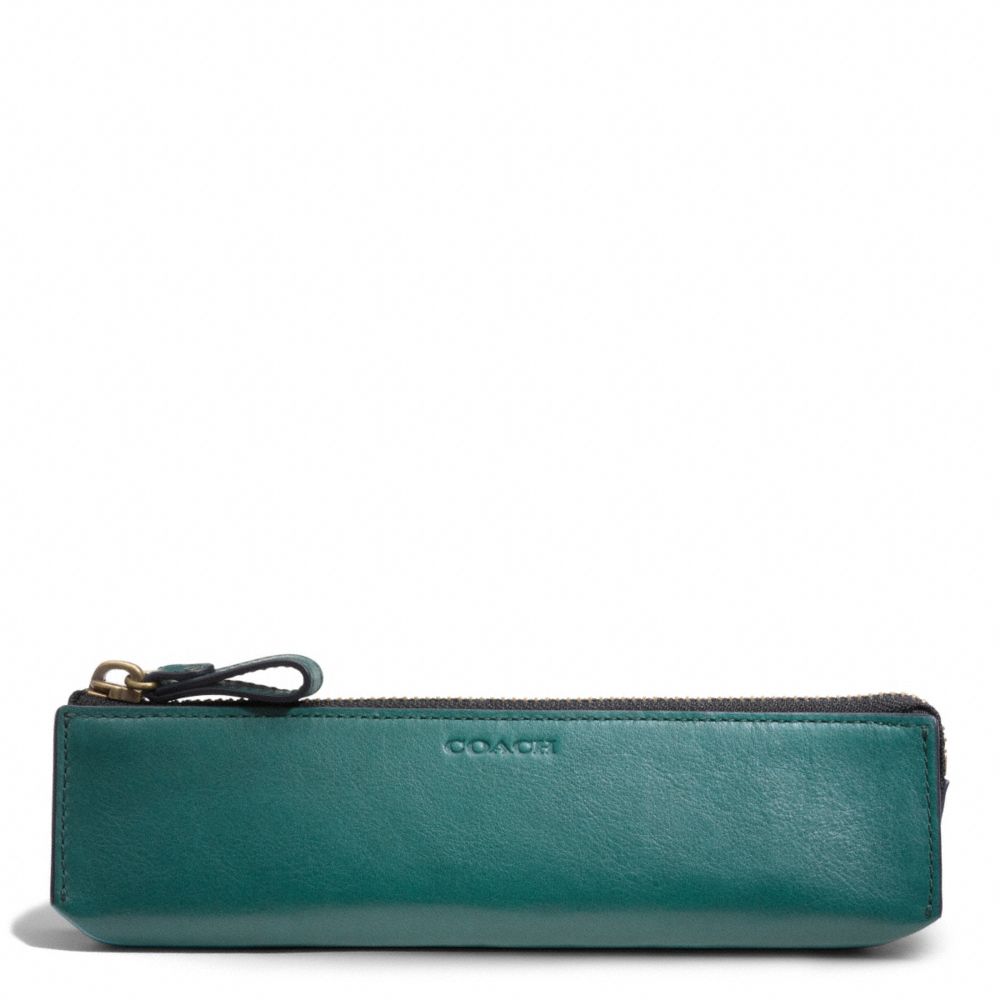 COACH f61075 BLEECKER LEGACY LEATHER PENCIL CASE 