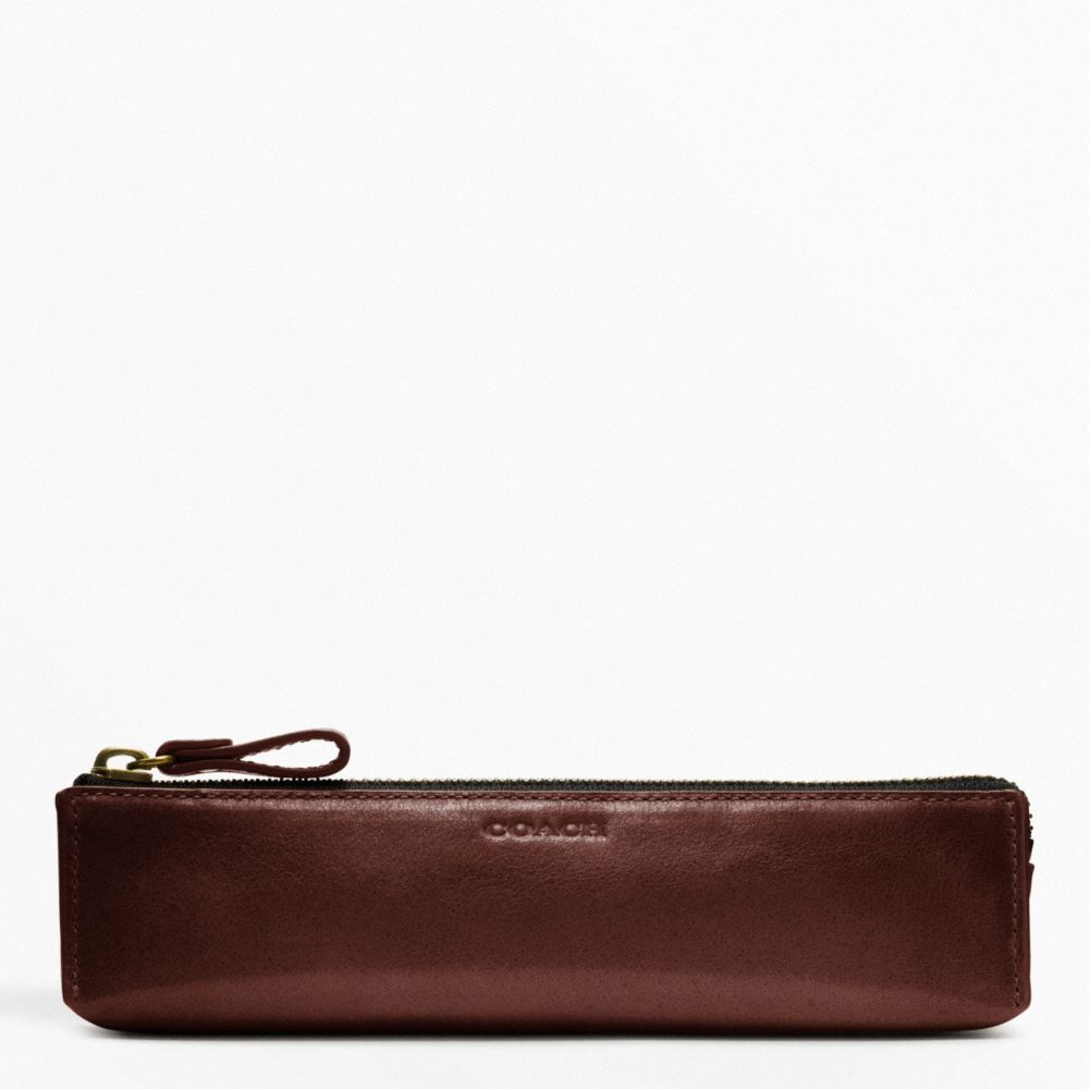 COACH BLEECKER LEATHER PENCIL CASE - ONE COLOR - F61075