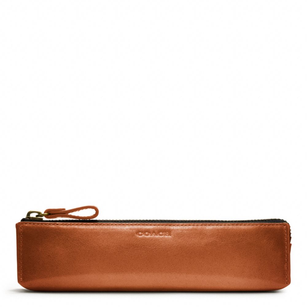 COACH BLEECKER LEATHER PENCIL CASE - ONE COLOR - F61075