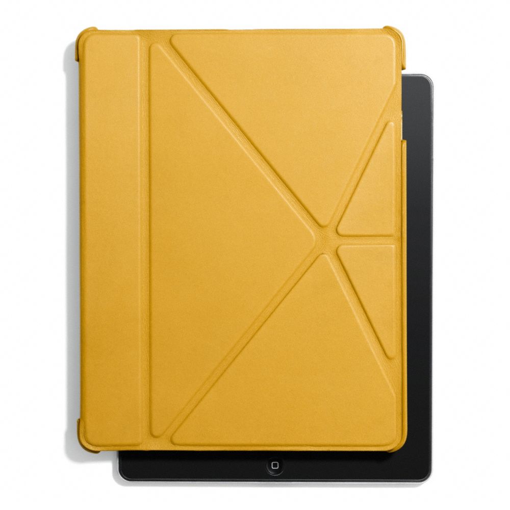 BLEECKER LEATHER ORIGAMI IPAD 5 CASE - f61193 - NEW MUSTARD