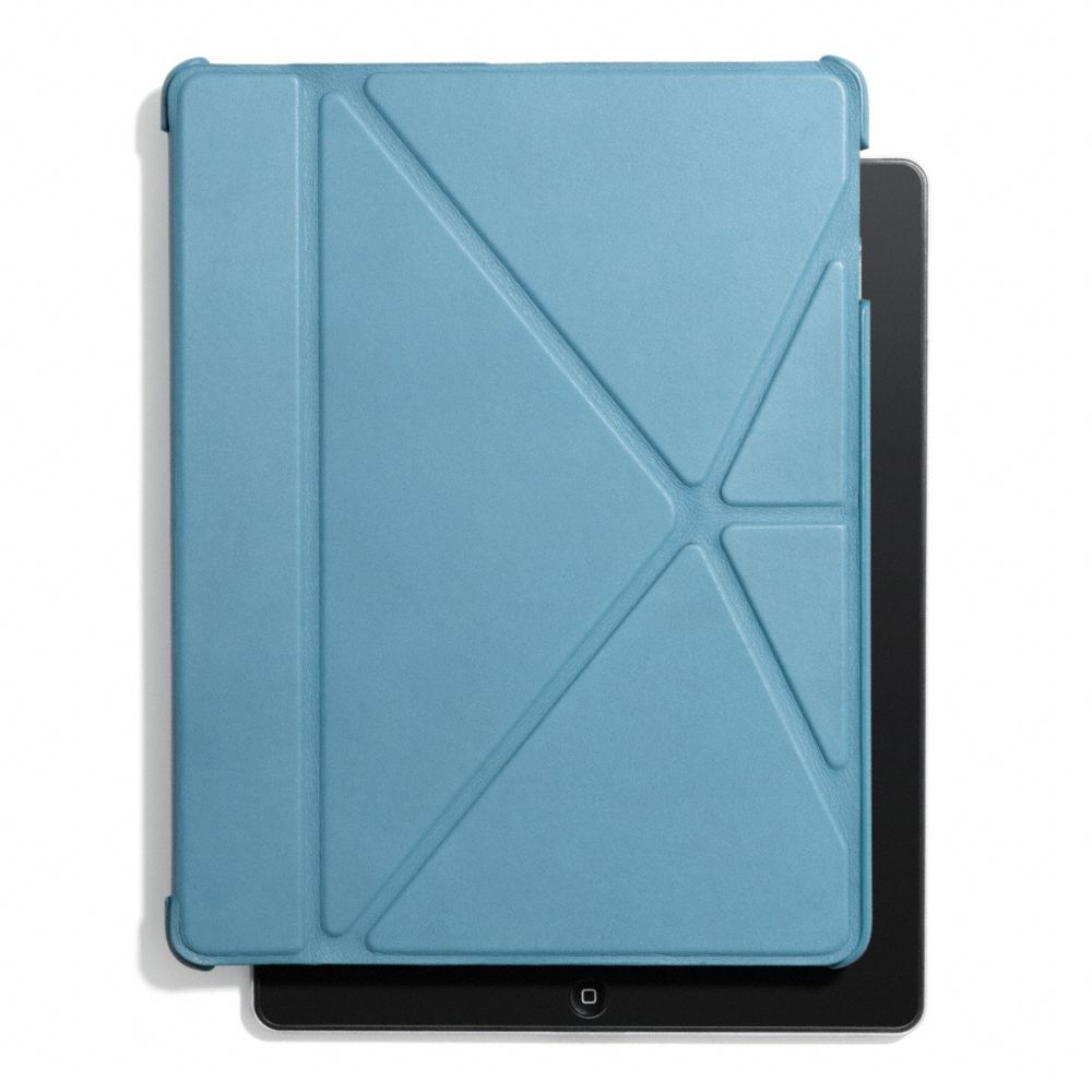 COACH BLEECKER LEATHER ORIGAMI IPAD 5 CASE - CADET - f61193