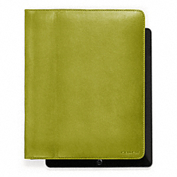 COACH BLEECKER LEATHER TABLET CASE - ONE COLOR - F61223