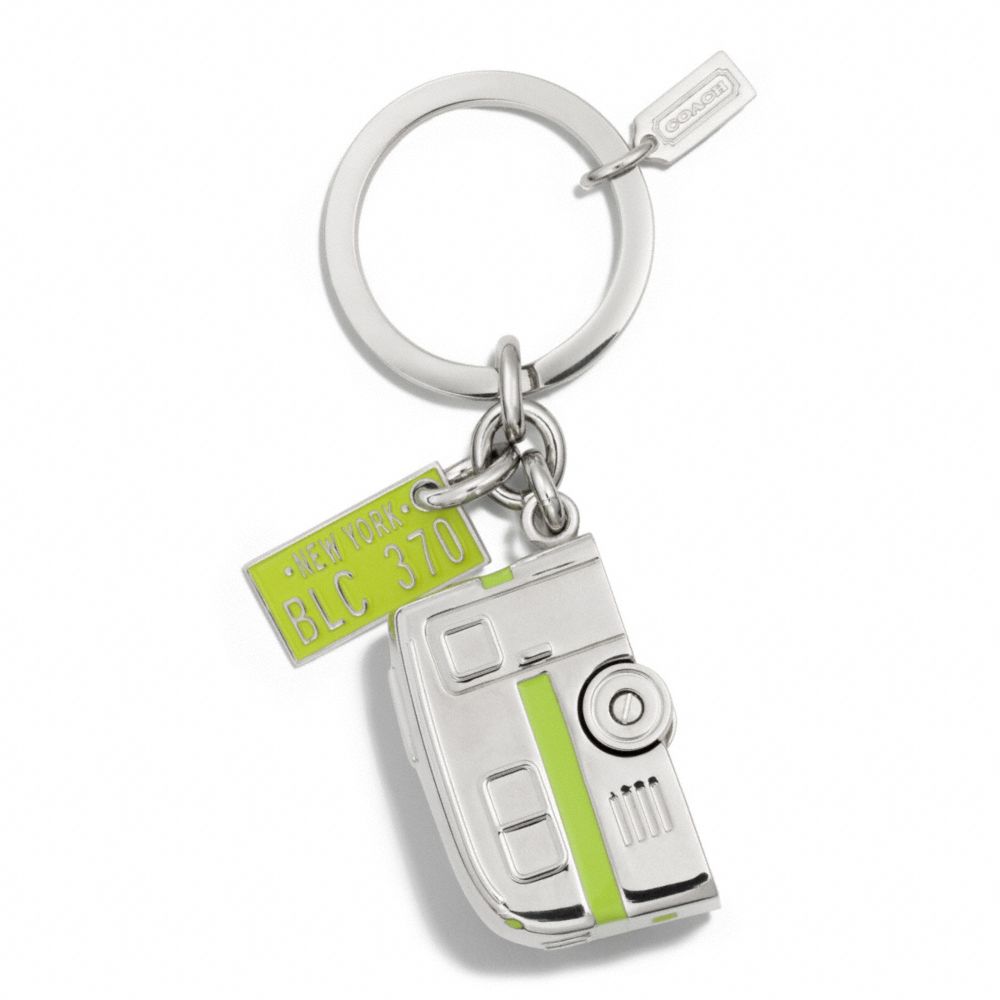 COACH f61431 CAMPING TRAILER KEY RING NICKEL