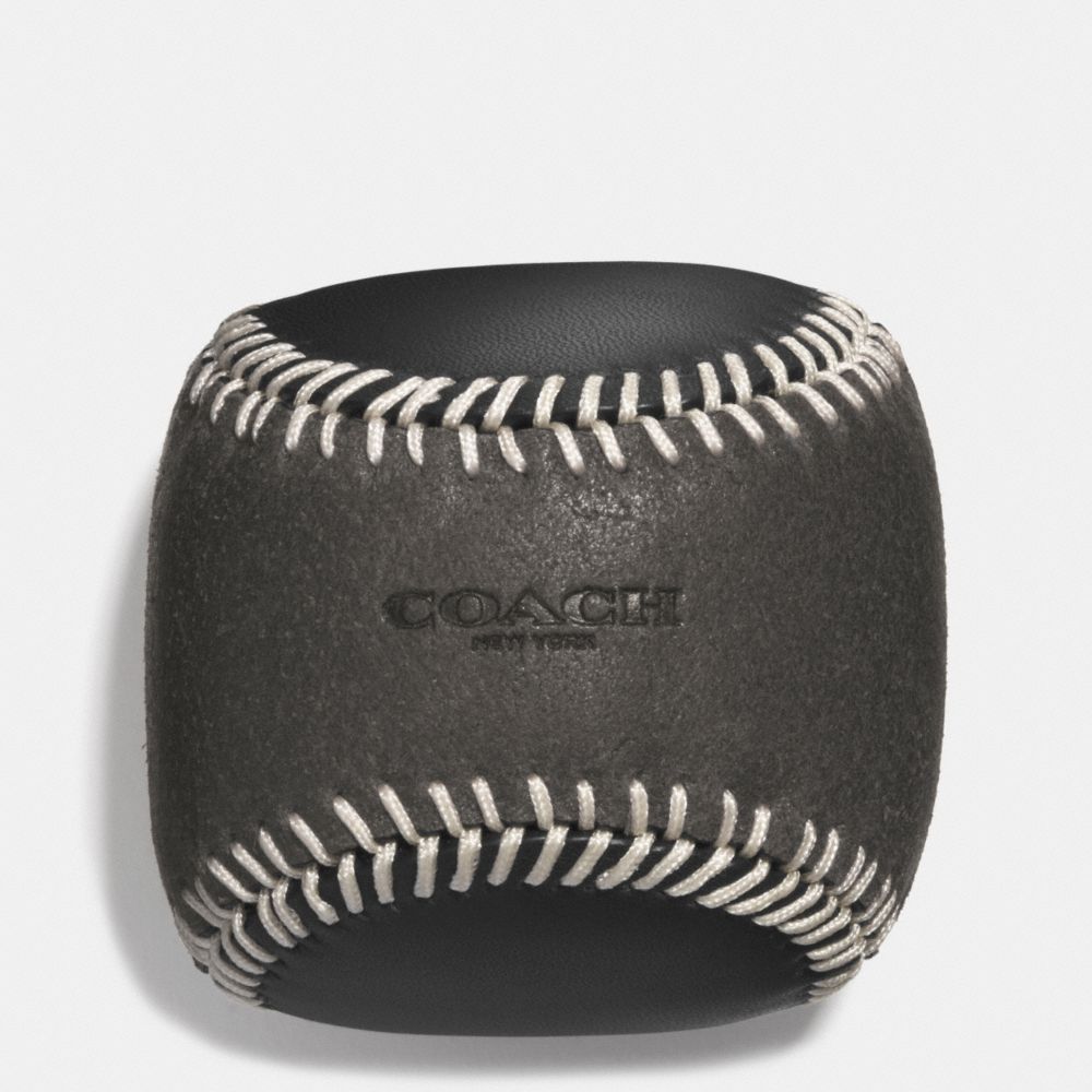 BASEBALL PAPERWEIGHT - SLATE/BLACK - COACH F61451