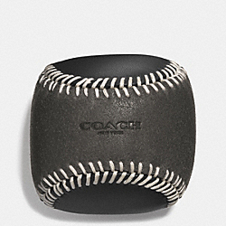 COACH F61451 Baseball Paperweight SLATE/BLACK