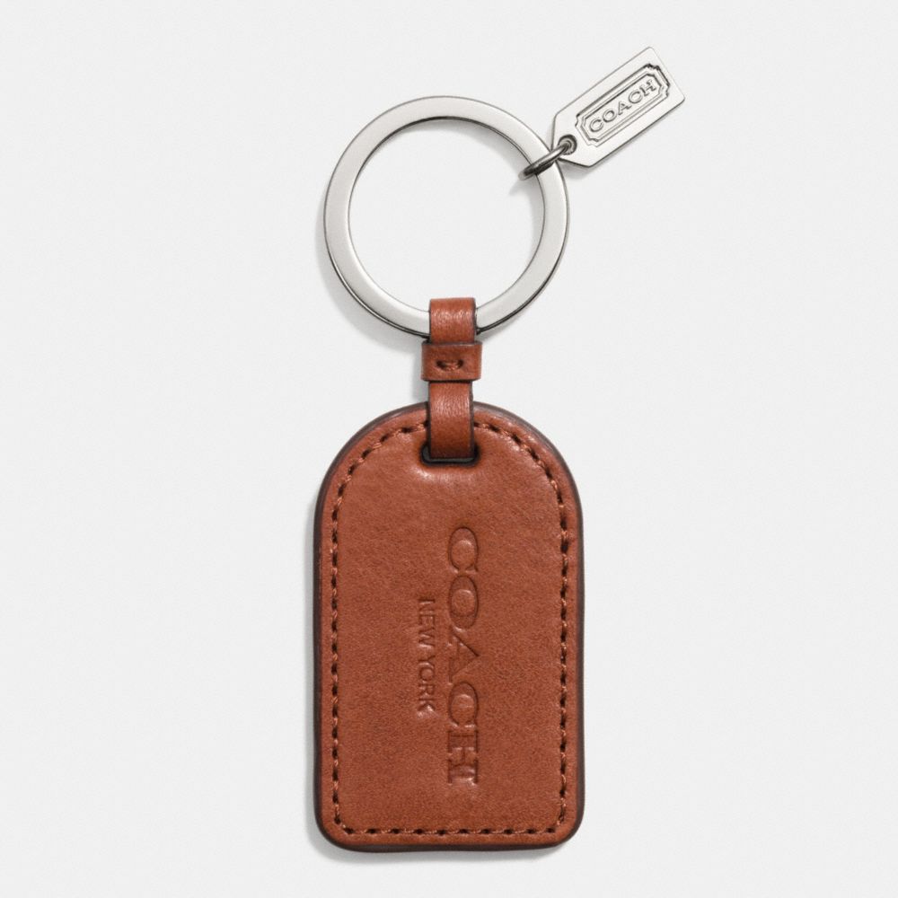 COACH F61506 Saffiano Leather Tag Key Ring SVCKM