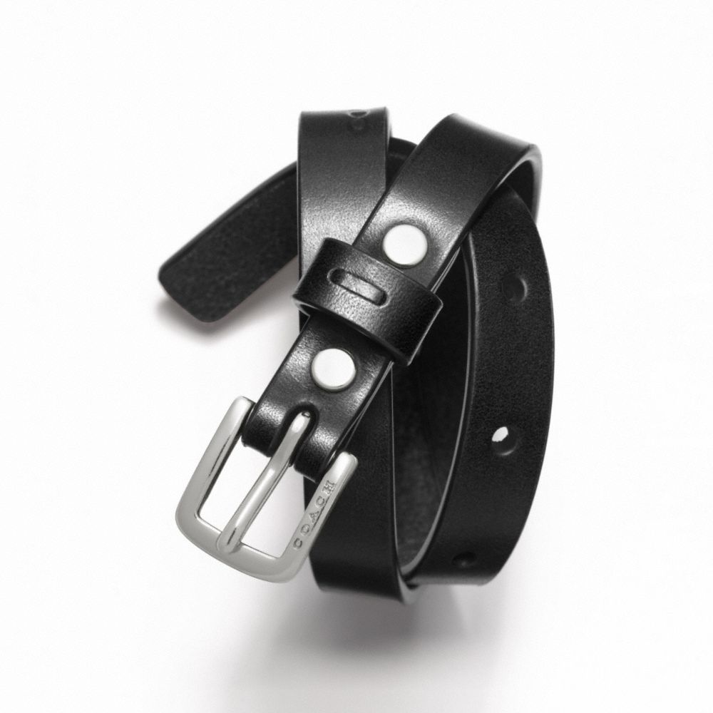 COACH LEATHER BRACELET - BLACK - F61747