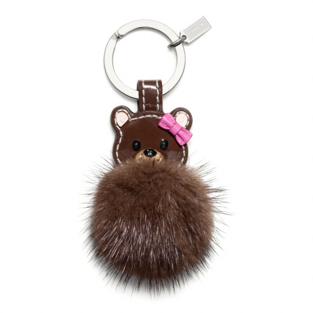 MINK BEAR KEY RING - f61913 - F61913SVMC