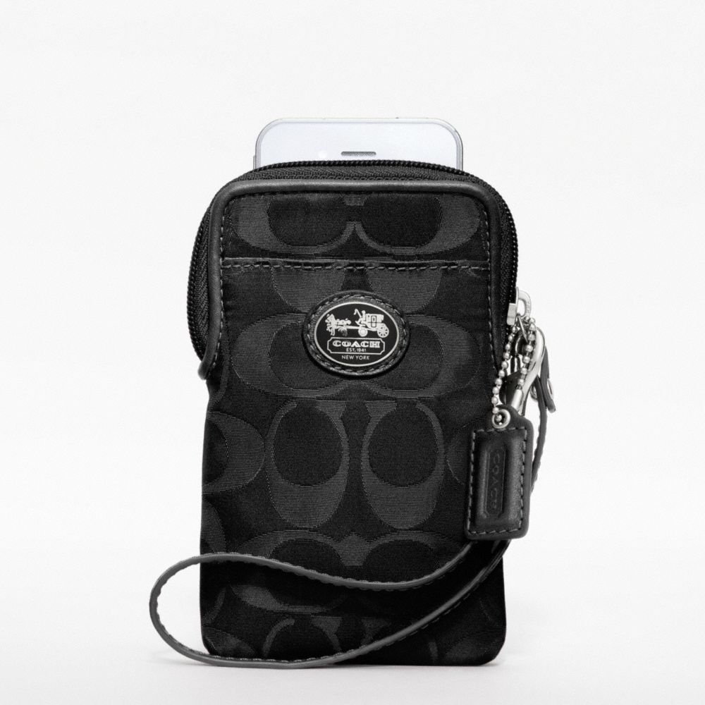 COACH f61955 SUTTON SIGNATURE NYLON UNIVERSAL CASE 