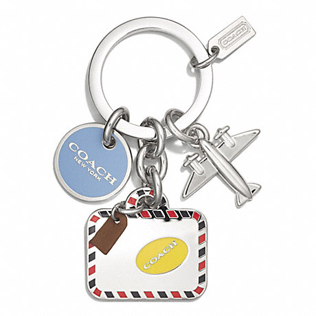 COACH TRAVEL CHARMS KEY CHAIN - MULTICOLOR - f62140