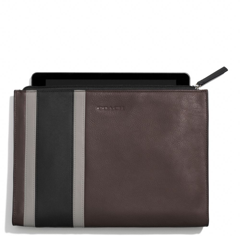 HERITAGE SPORT ZIP TABLET CASE - SLATE/BLACK - COACH F62295