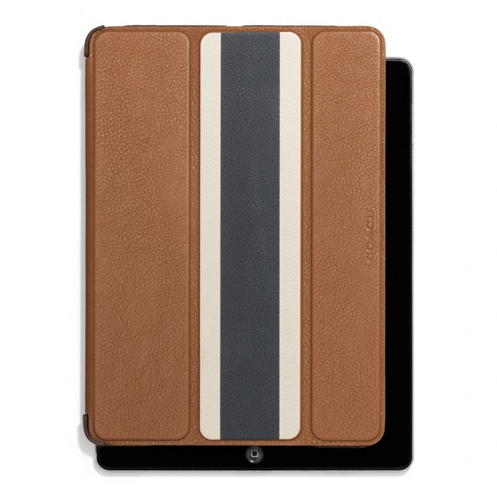 HERITAGE SPORT IPAD CASE - SADDLE/NAVY - COACH F62353