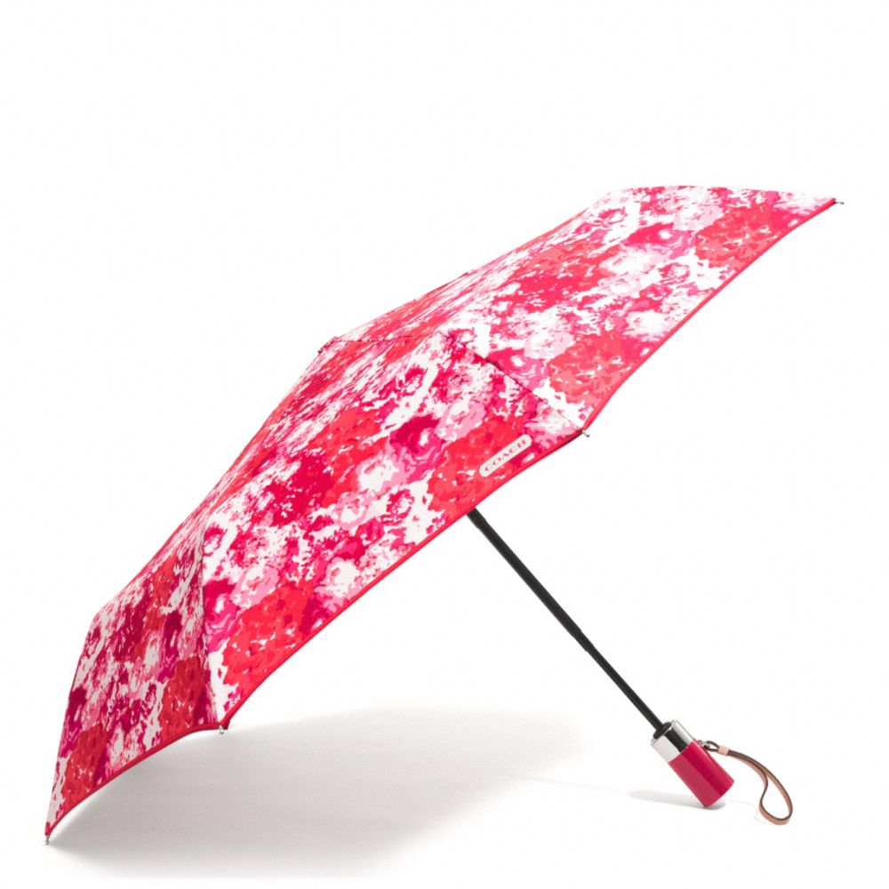 COACH F62448 Peyton Floral Print Umbrella SILVER/PINK MULTICOLOR