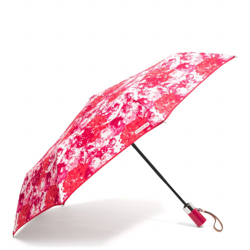 PEYTON FLORAL PRINT UMBRELLA - f62448 - SILVER/PINK MULTICOLOR