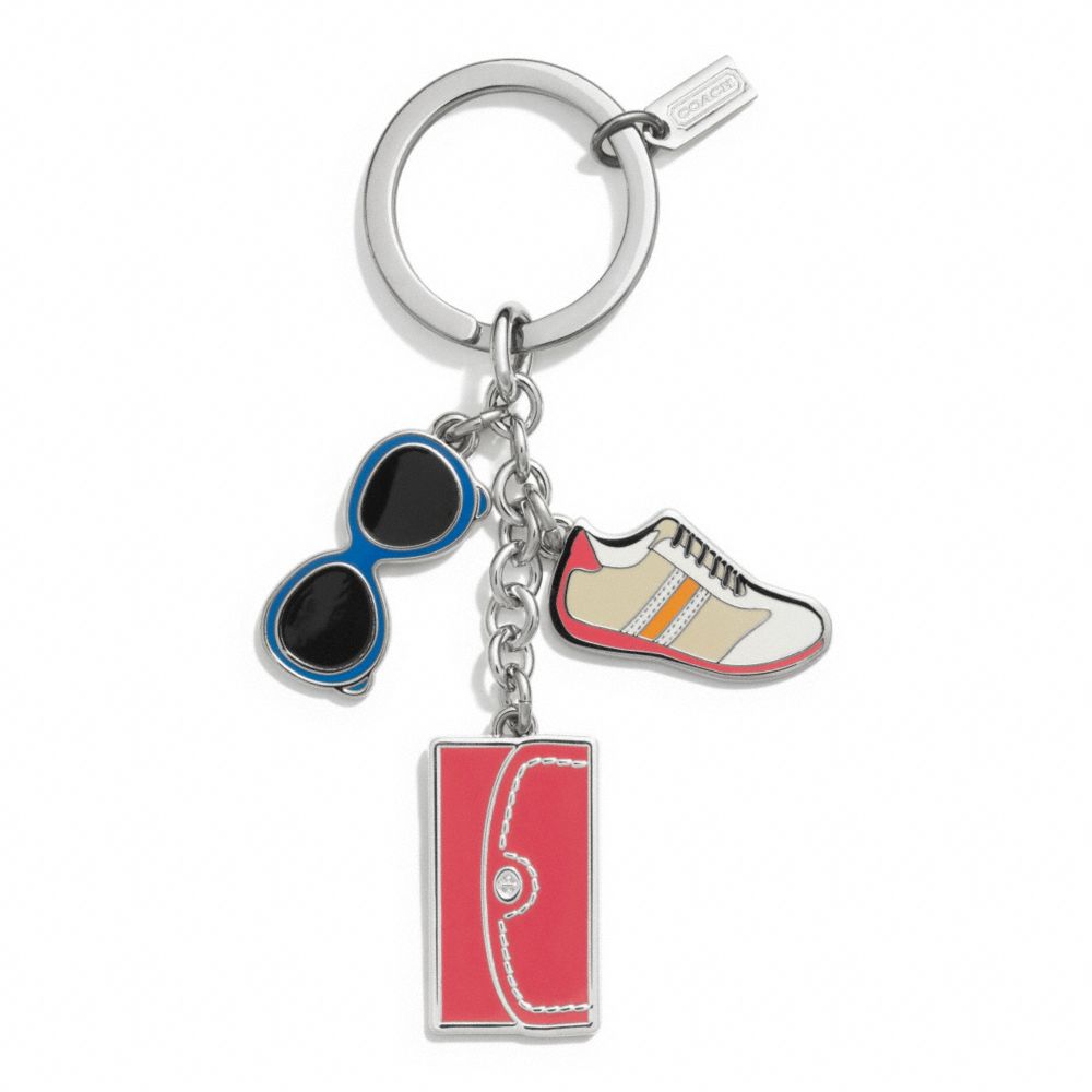 COACH F62509 - MULTI MIX KEY RING ONE-COLOR