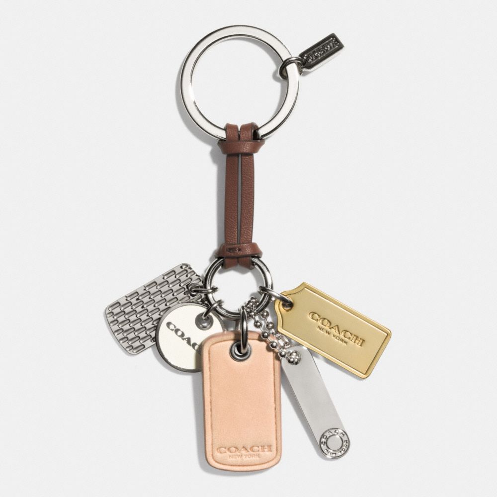 COACH MULTI TAG KEY RING - f62563 -  MULTICOLOR